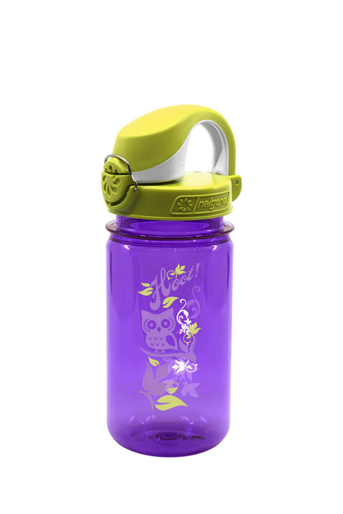 Nalgene product view: 12oz On-The-Fly Kids Lock-Top Bottle with Graphics A5 — 12oz On-The-Fly Kids Lock-Top Bottle with Graphics