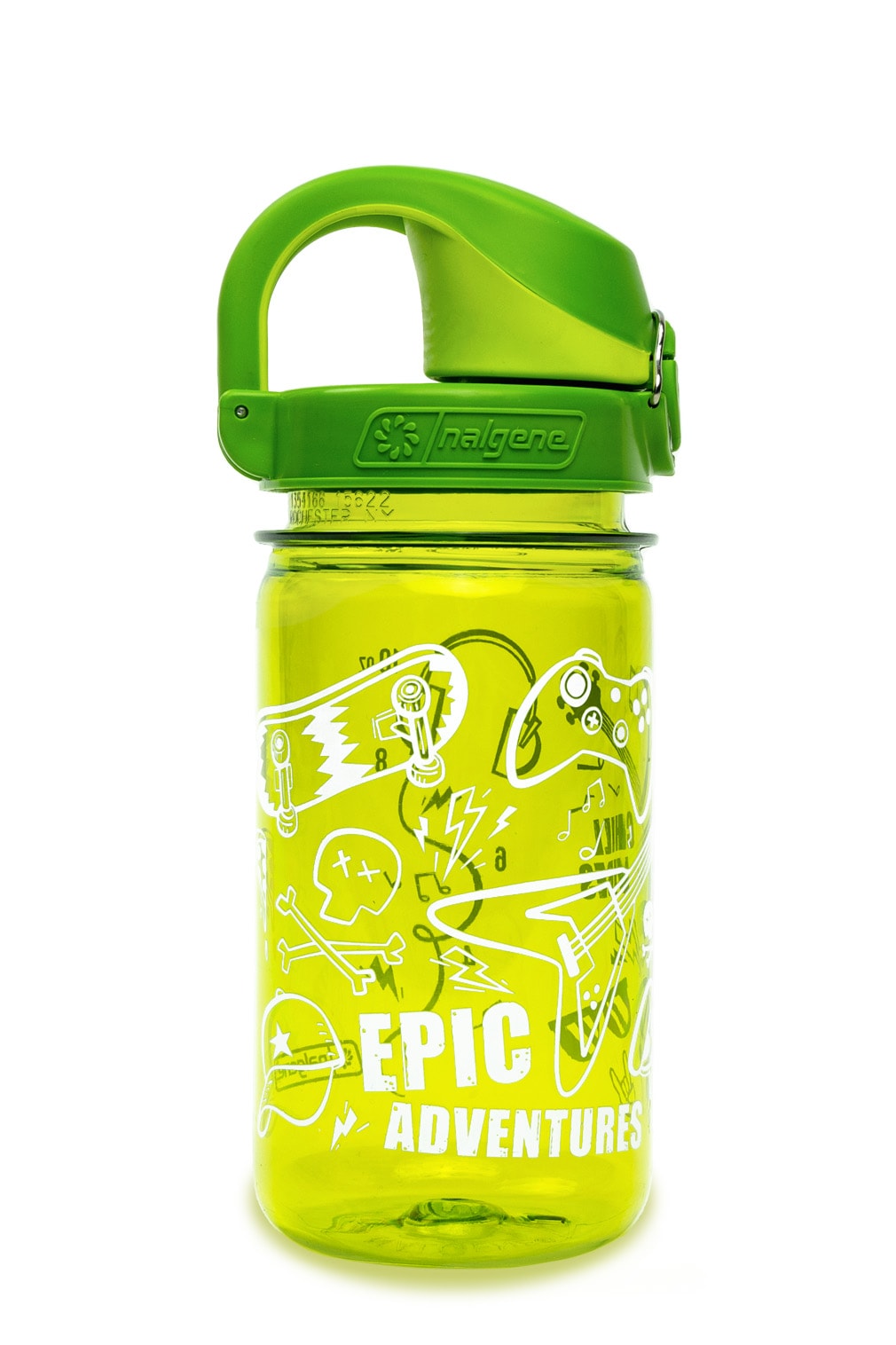 Nalgene product detail: 12oz On-The-Fly Kids Lock-Top Bottle with Graphics A5 — 12oz On-The-Fly Kids Lock-Top Bottle with Graphics