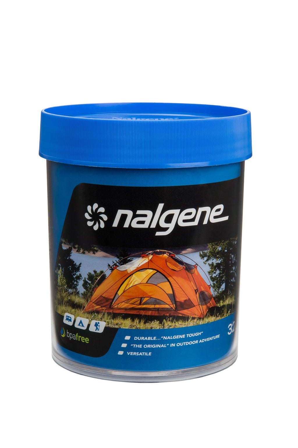 Nalgene product view: 32oz Storage Jar – Blue Lid U7 — 32oz Storage Jar – Blue Lid