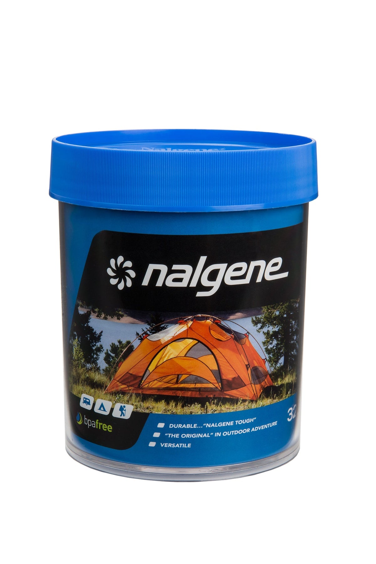 Nalgene product view: 32oz Storage Jar – Blue Lid U7 — 32oz Storage Jar – Blue Lid