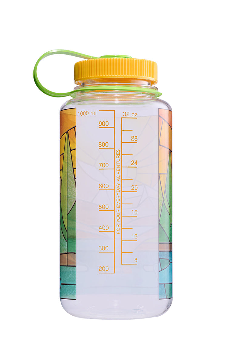 Nalgene product view: 32oz Wide Mouth Stained Glass Print Bottles J8 — 32oz Wide Mouth Stained Glass Print Bottles