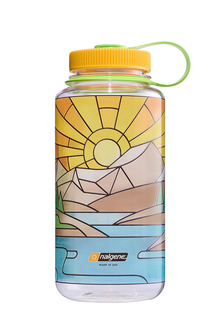 Nalgene product image: 32oz Wide Mouth Stained Glass Print Bottles J8 — 32oz Wide Mouth Stained Glass Print Bottles