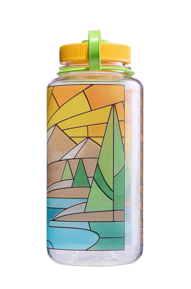 Nalgene product image: 32oz Wide Mouth Stained Glass Print Bottles J8 — 32oz Wide Mouth Stained Glass Print Bottles