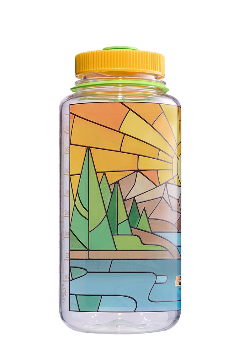 Nalgene product detail: 32oz Wide Mouth Stained Glass Print Bottles J8 — 32oz Wide Mouth Stained Glass Print Bottles