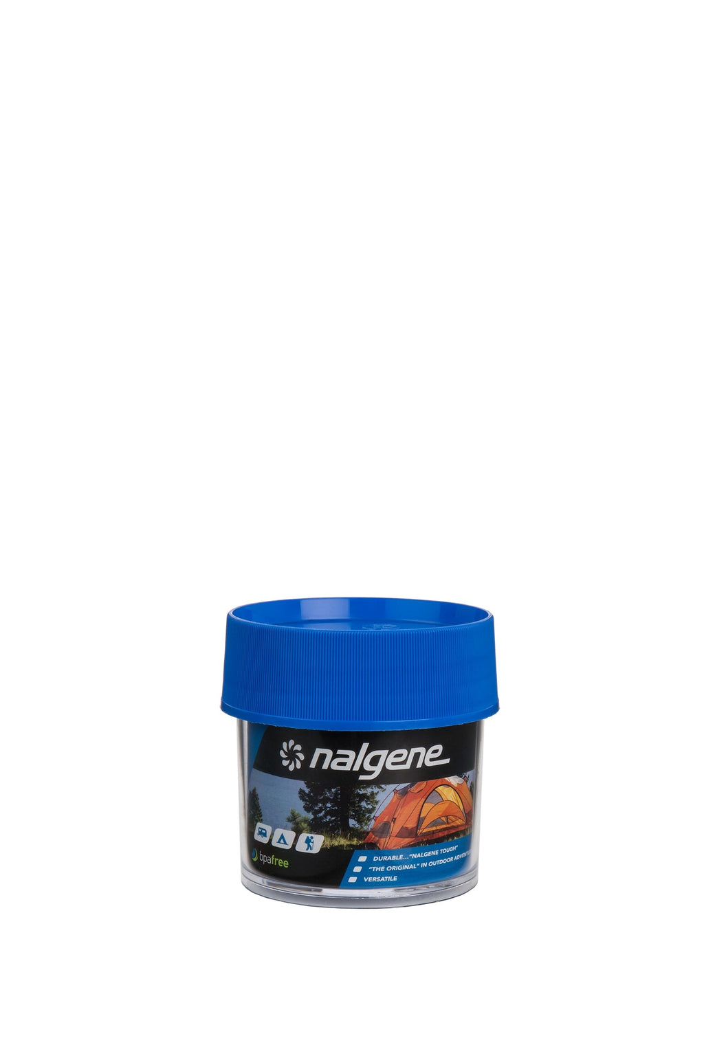 Nalgene product detail: 4oz Storage Jar – Blue Lid Z1 — 4oz Storage Jar – Blue Lid