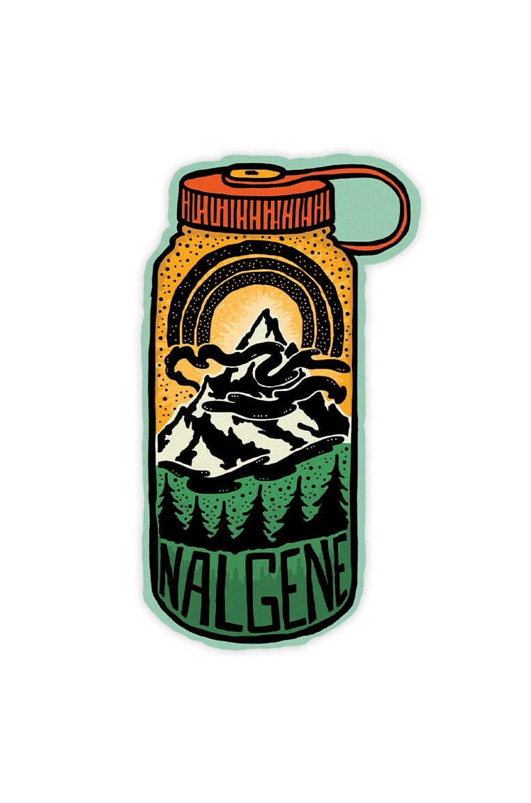 Nalgene product view: Mountain Peak Sticker V8 — Mountain Peak Sticker