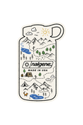 Nalgene Bottle Map Sticker — Nalgene Bottle Map Sticker V7