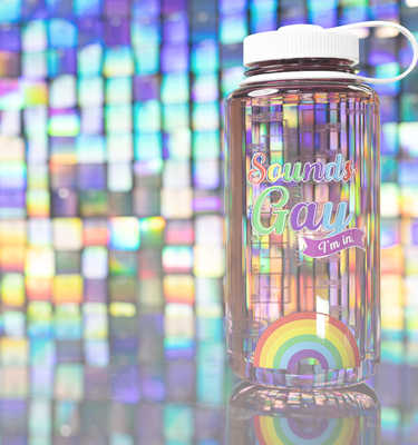 Nalgene product view: 32oz Wide Mouth Pride Bottle N8 — 32oz Wide Mouth Pride Bottle