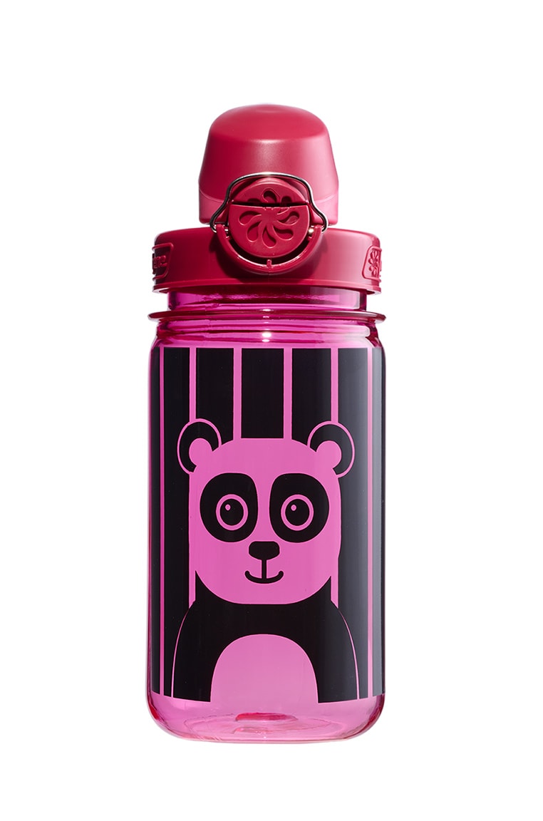 Nalgene product view: 12oz On-The-Fly Kids Lock-Top Bottle with Graphics X0 — 12oz On-The-Fly Kids Lock-Top Bottle with Graphics